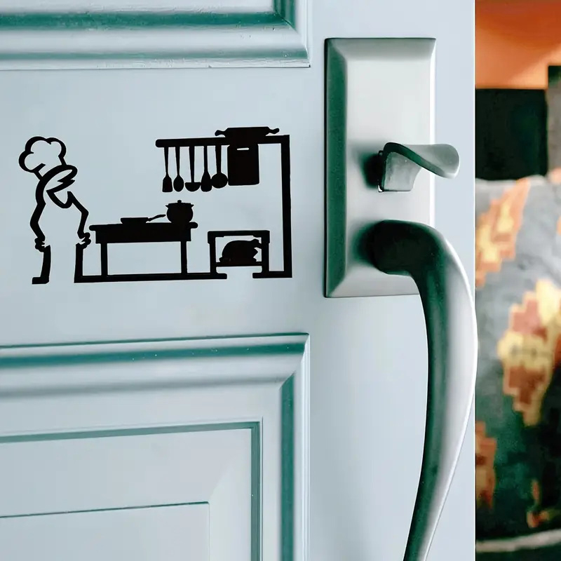1Pc PVC Minimalist Line Art St - Home Bathroom Door Signs recensie en prijs