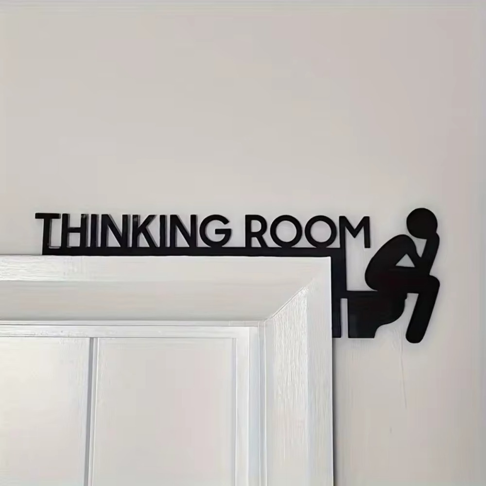 Thinking Room Toilet Door Corn - Home Bathroom Door Signs recensie en prijs