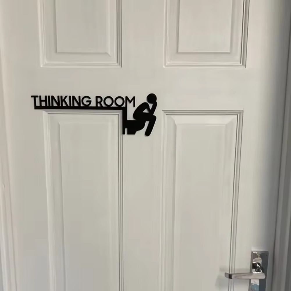 Thinking Room Toilet Door Corn - Home Bathroom Door Signs recensie en prijs