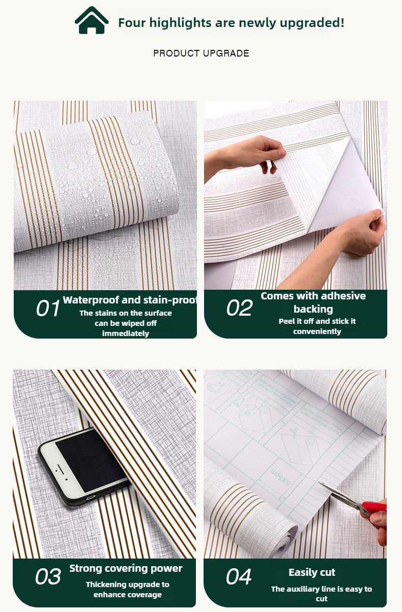 Adhesive Wallpaper for Wall -  - Home Bathroom Partition Wall recensie en prijs