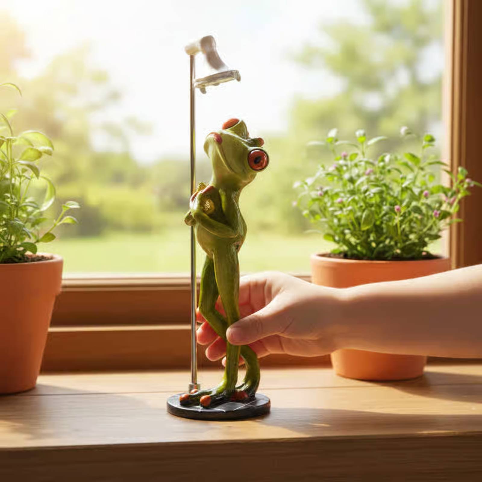 Showering Frog Figurine Novelt - Home Bathroom recensie en prijs