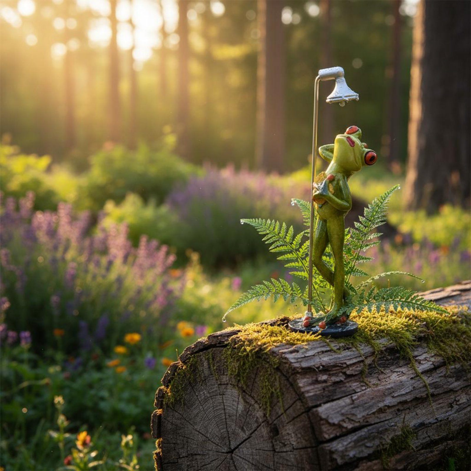 Showering Frog Figurine Novelt - Home Bathroom recensie en prijs