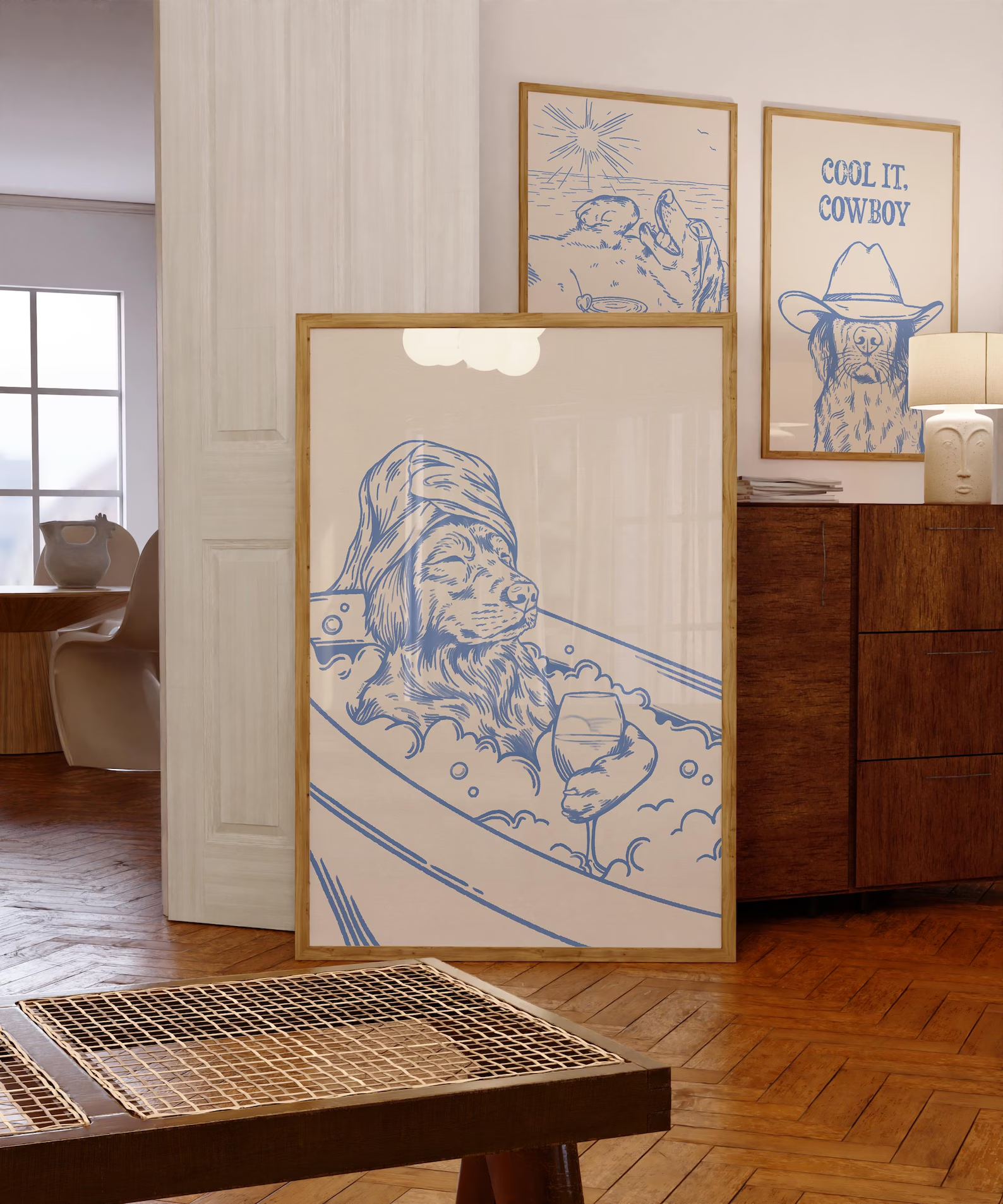 Dog with Wine Trendy Bathroom  - Home Bathroom Decor recensie en prijs