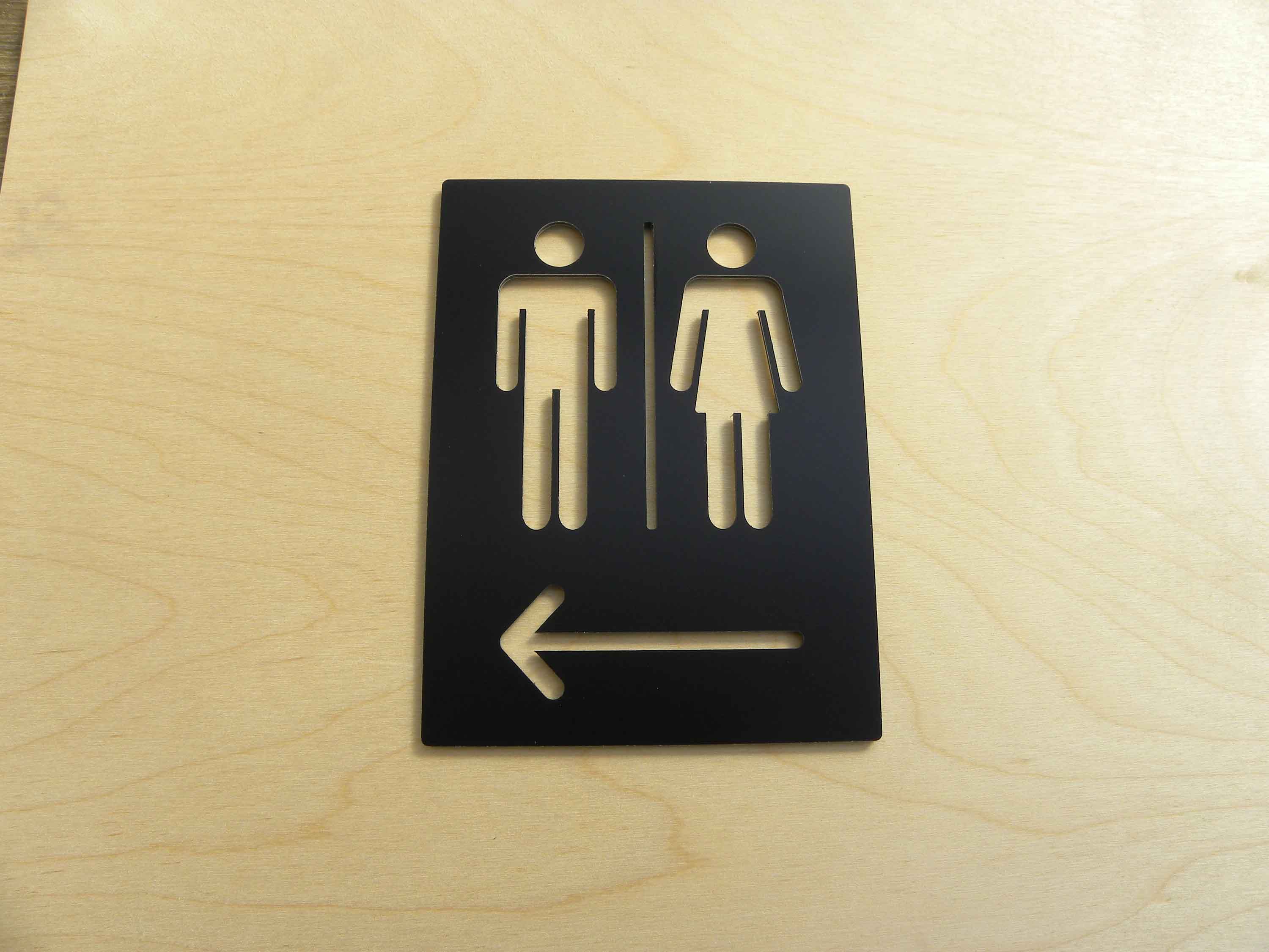Aluminum Alloy Metal Black Gol - Home Bathroom Door Signs recensie en prijs