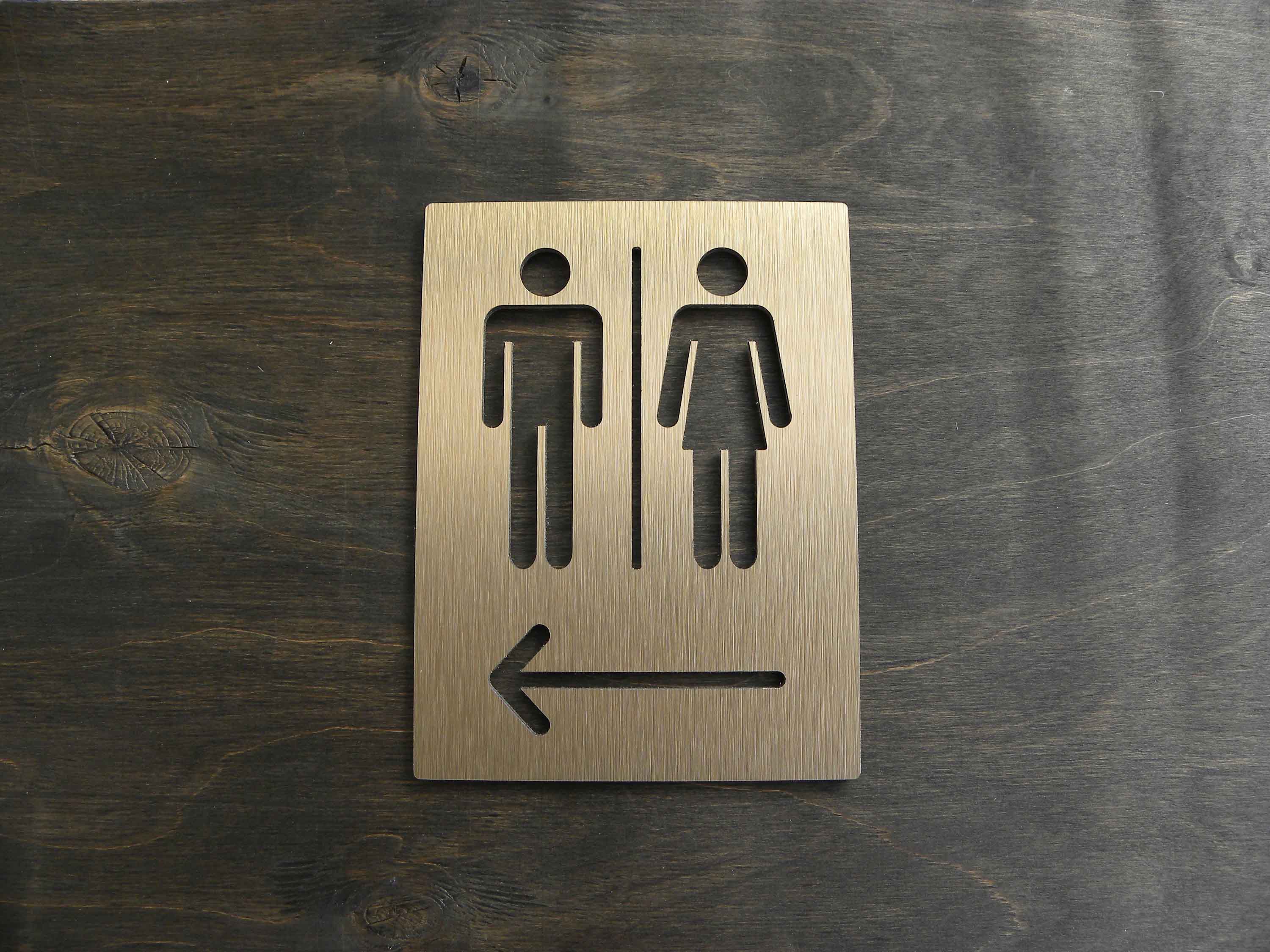 Aluminum Alloy Metal Black Gol - Home Bathroom Door Signs recensie en prijs