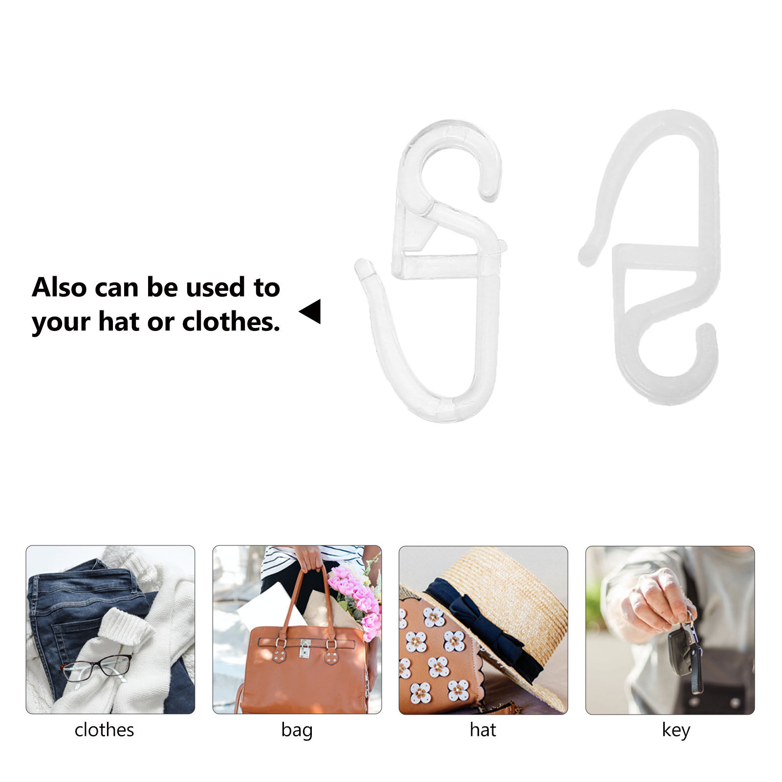 300Pcs Plastic Curtain Hook El - Home Bathroom Design Simple recensie en prijs