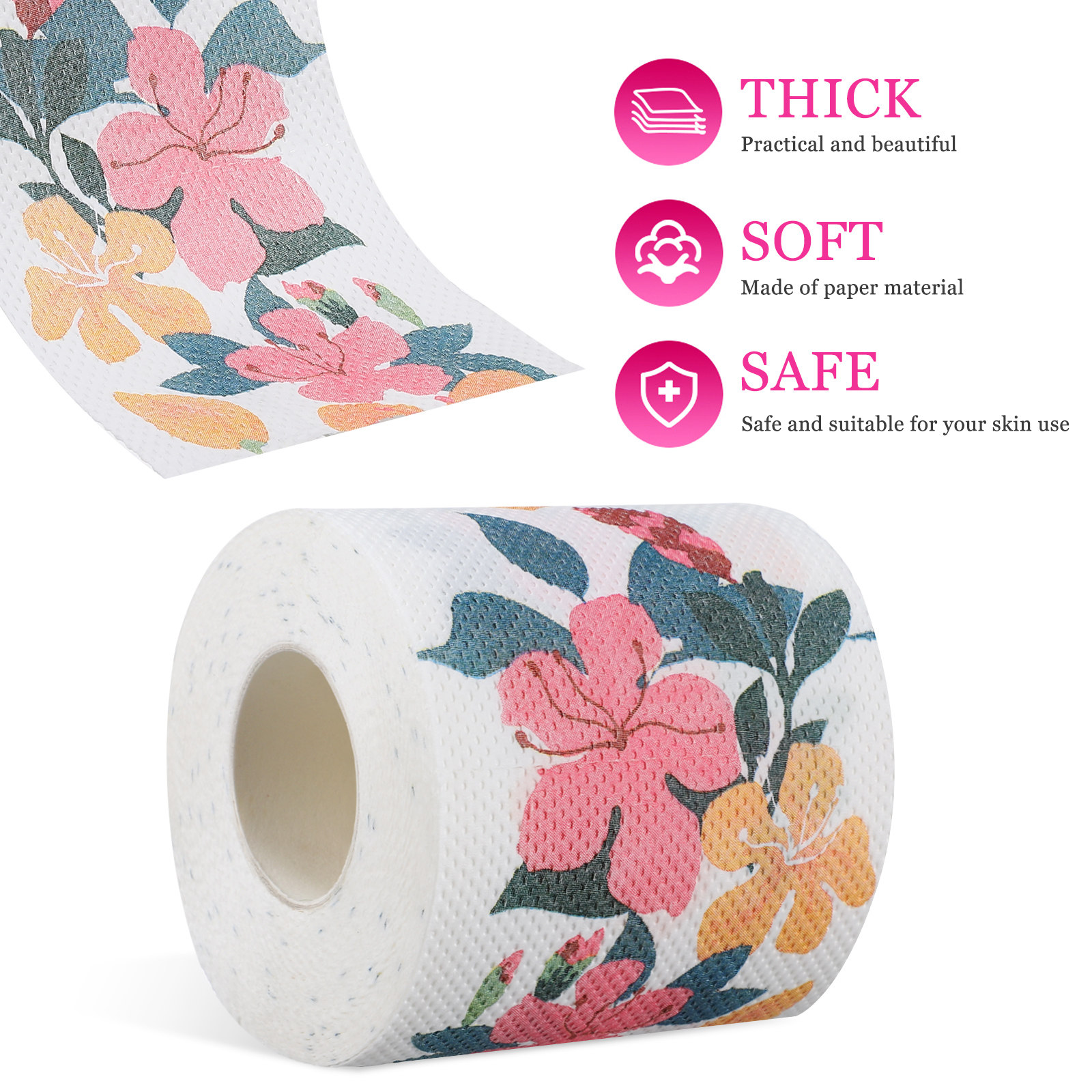 Floral Printed Toilet Tissue 2 - Home Bathroom Decor recensie en prijs