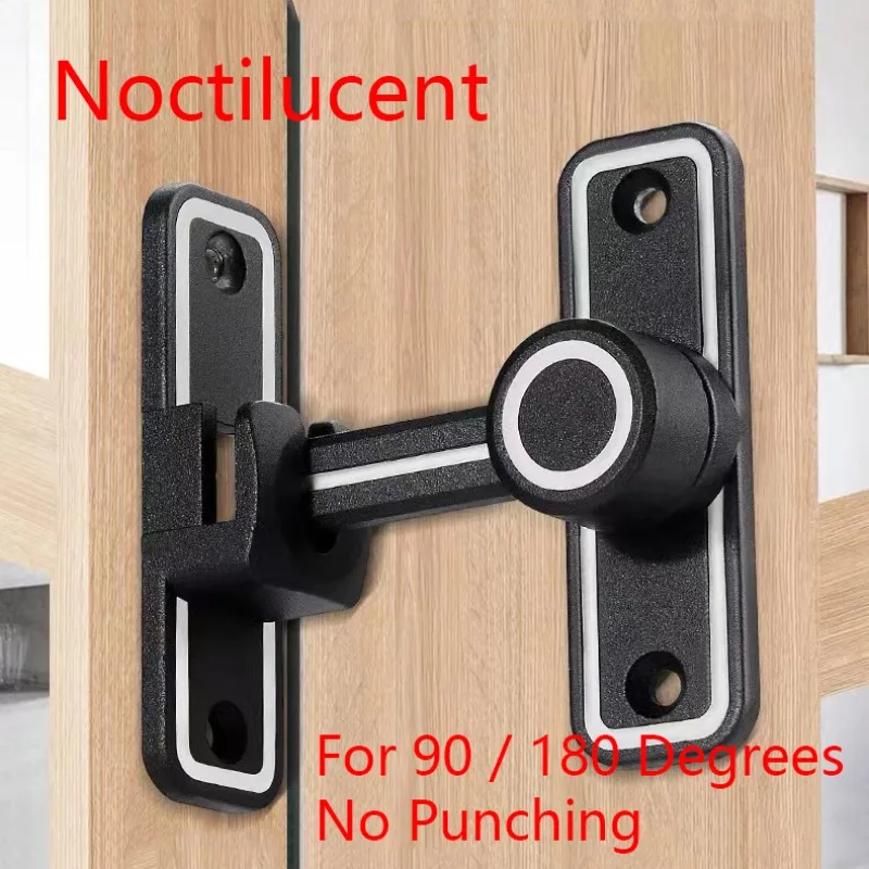 Black Luminous Barn Door Latch - Home Bathroom Lock recensie en prijs