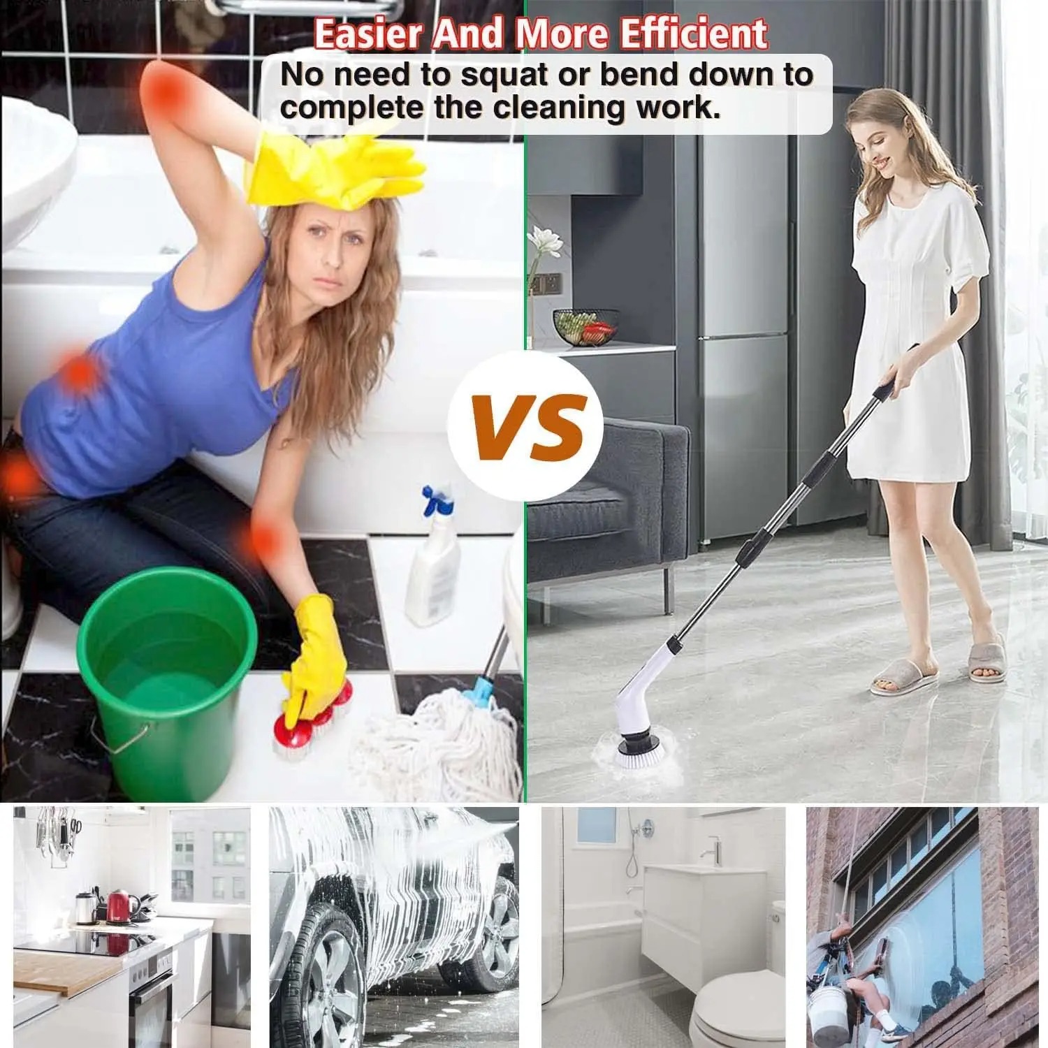 Cordless Electric Spin Scrubbe - Home Bathroom Products recensie en prijs