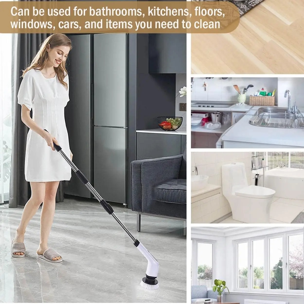 Cordless Electric Spin Scrubbe - Home Bathroom Products recensie en prijs