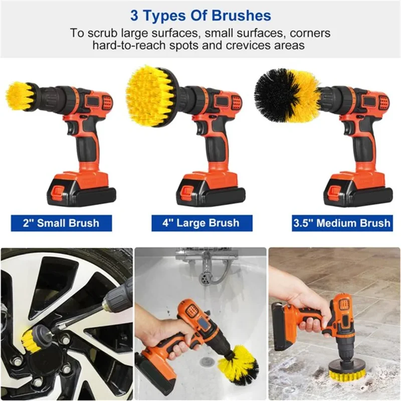 3 pcs/set drill brush set powe - Home Bathroom Products recensie en prijs