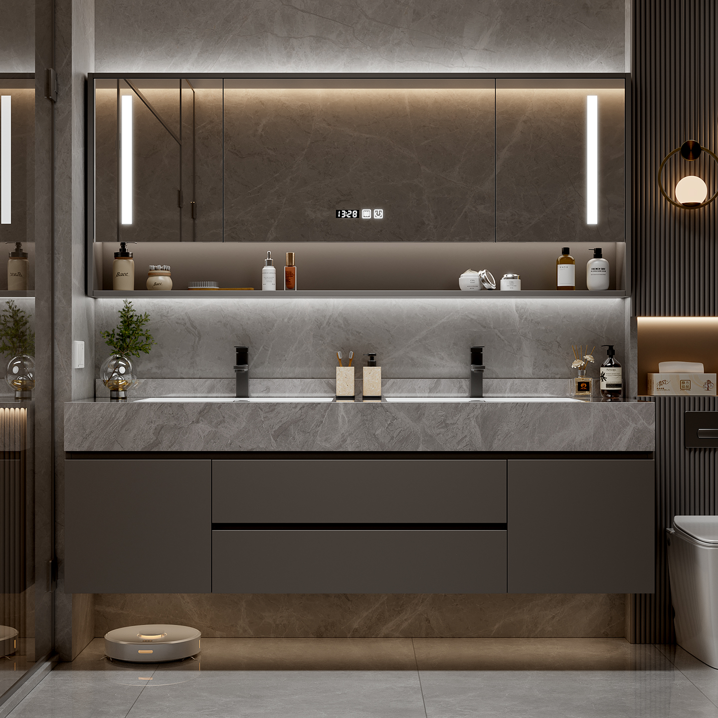 Makeup Organizer Cupboard Stor - Home Bathroom Partition Wall recensie en prijs