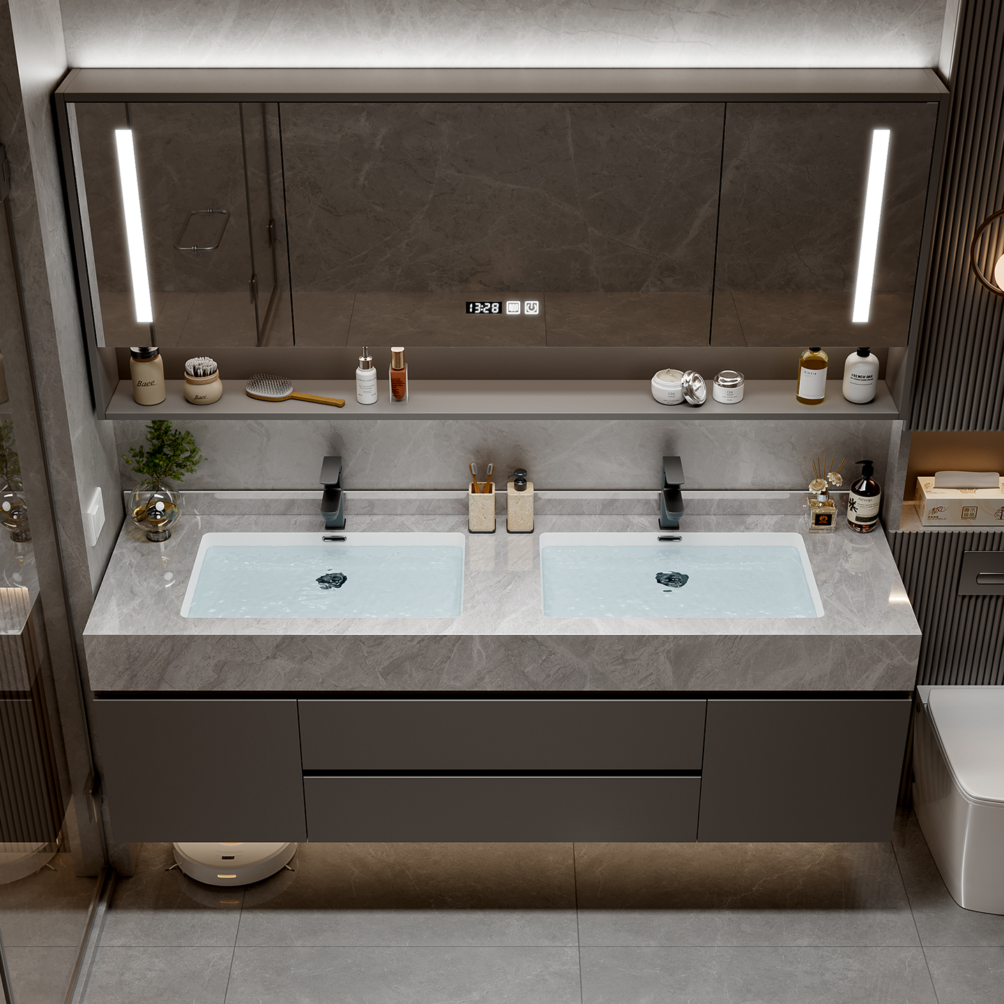 Makeup Organizer Cupboard Stor - Home Bathroom Partition Wall recensie en prijs