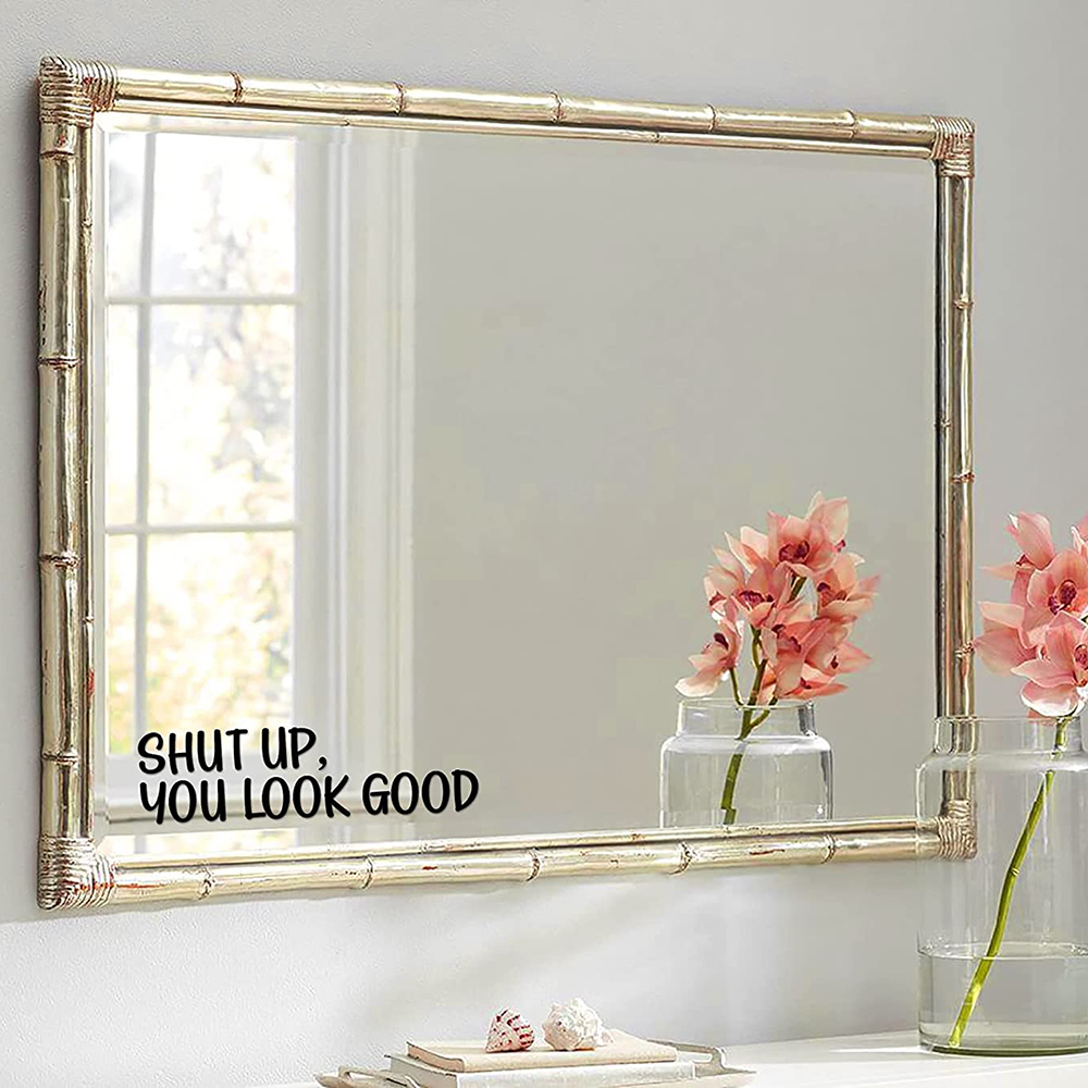 Sh*t UP You Look Good Quote Mi - Home Goods Bathroom Mirrors recensie en prijs