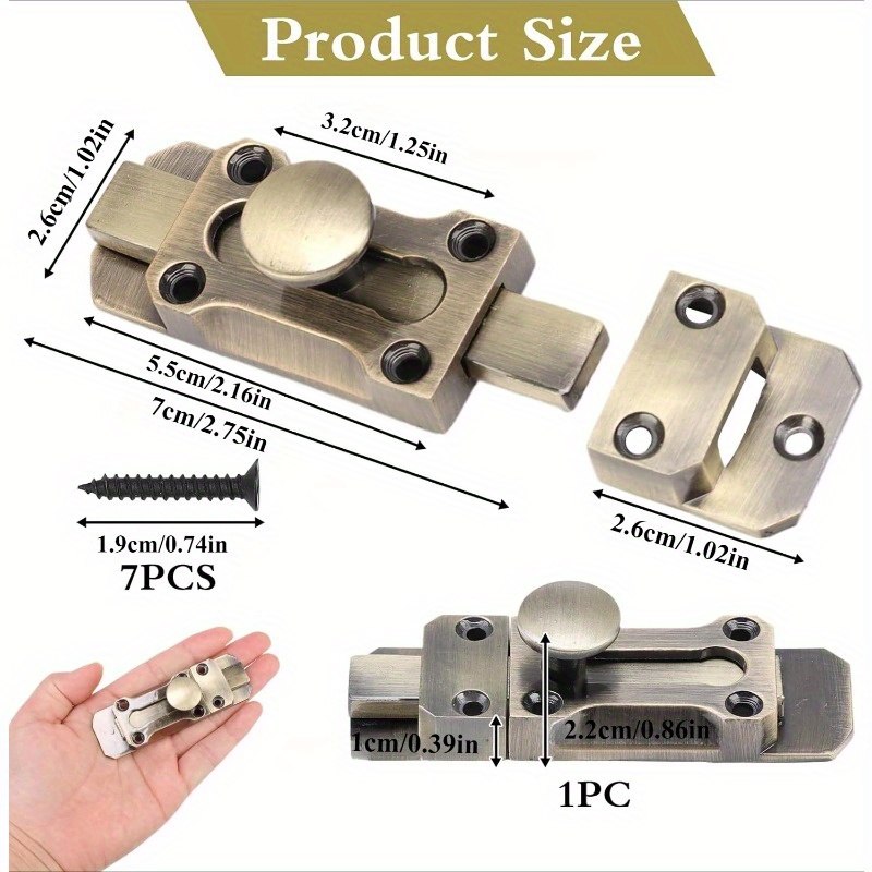 Antique Door Latch Lock Securi - Home Bathroom Lock recensie en prijs