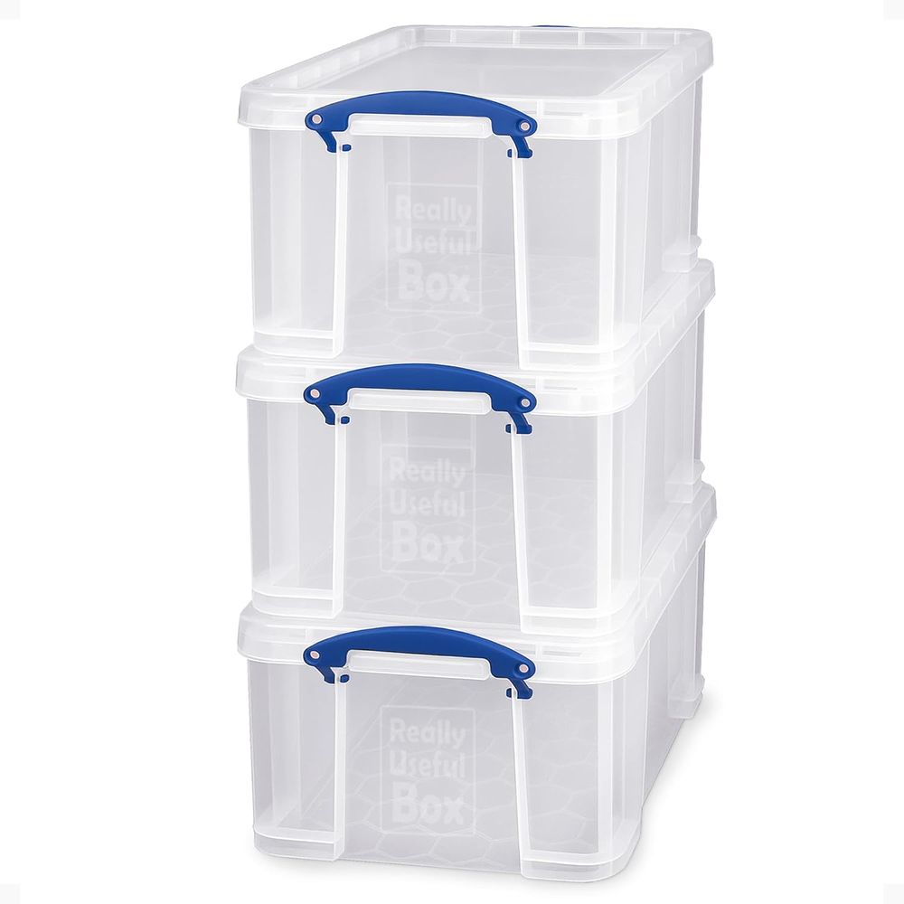 3-Pack Clear Stackable Storage - Home Bathroom Lock recensie en prijs