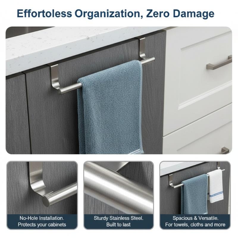 Towel Robe Rack Stainless Stee - Jet Home Bathroom recensie en prijs