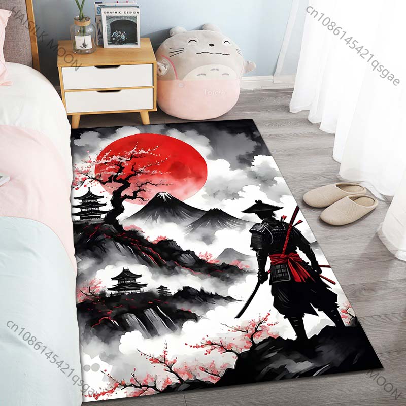 Samurai red sun mountain scene - Home Bathroom Scene recensie en prijs