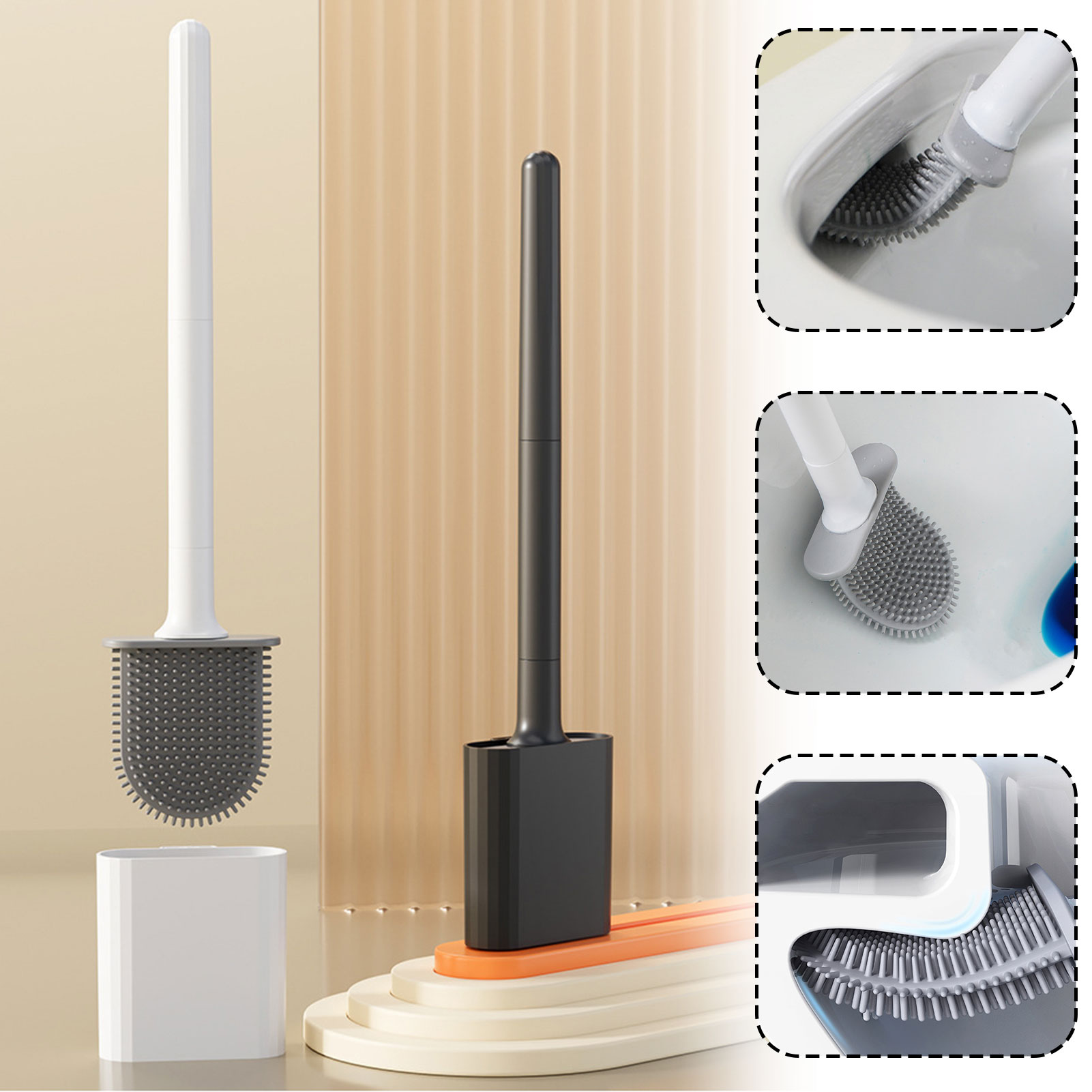 Silicone Toilet Brush With Hol - Home Bathroom Cleaning recensie en prijs
