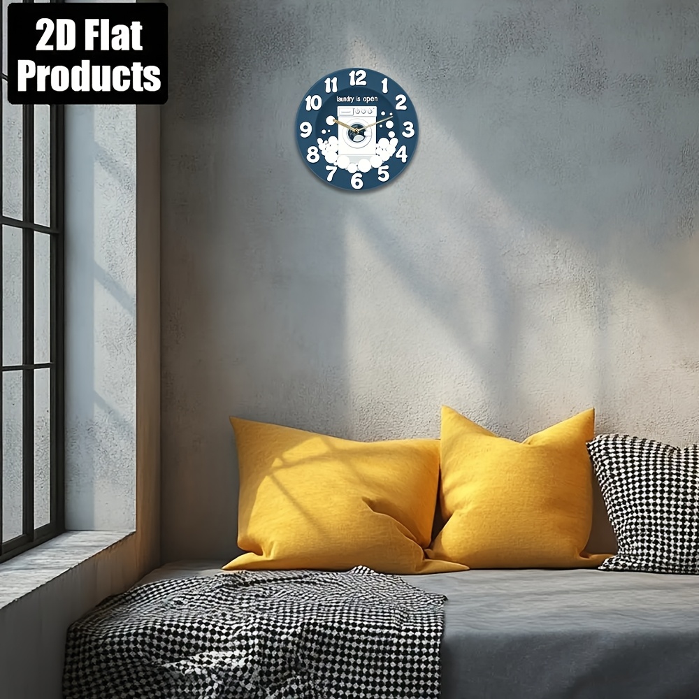 1pc Noiseless Hanging Clock, w - Home Bathroom recensie en prijs