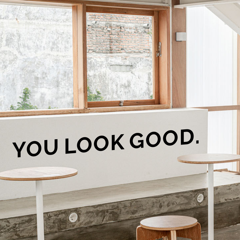 You Look Good Mirror Wall Stic - Home Goods Bathroom Mirrors recensie en prijs