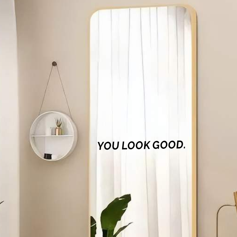 You Look Good Mirror Wall Stic - Home Goods Bathroom Mirrors recensie en prijs