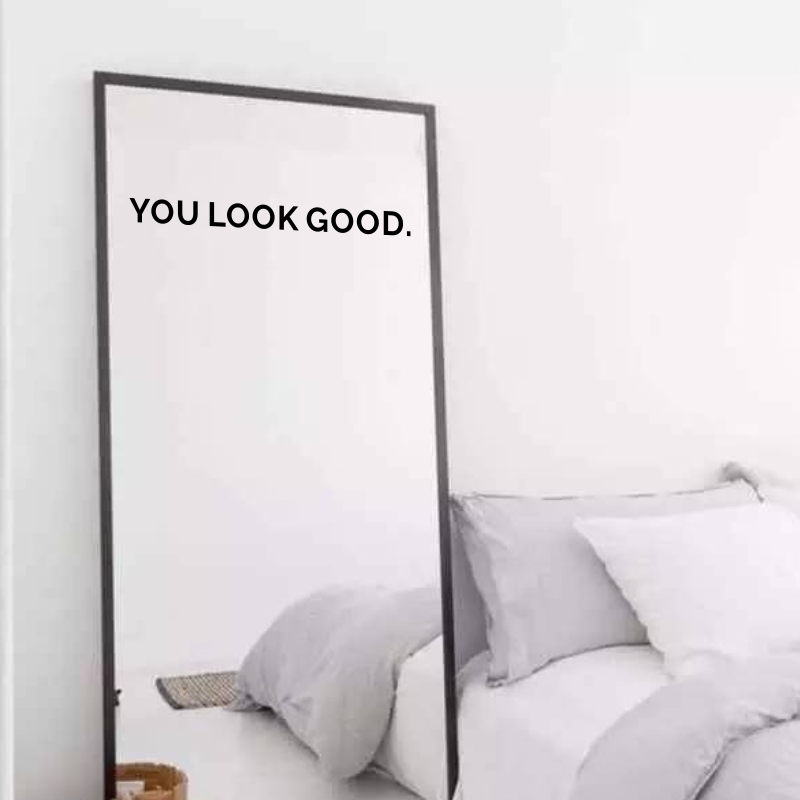 You Look Good Mirror Wall Stic - Home Goods Bathroom Mirrors recensie en prijs