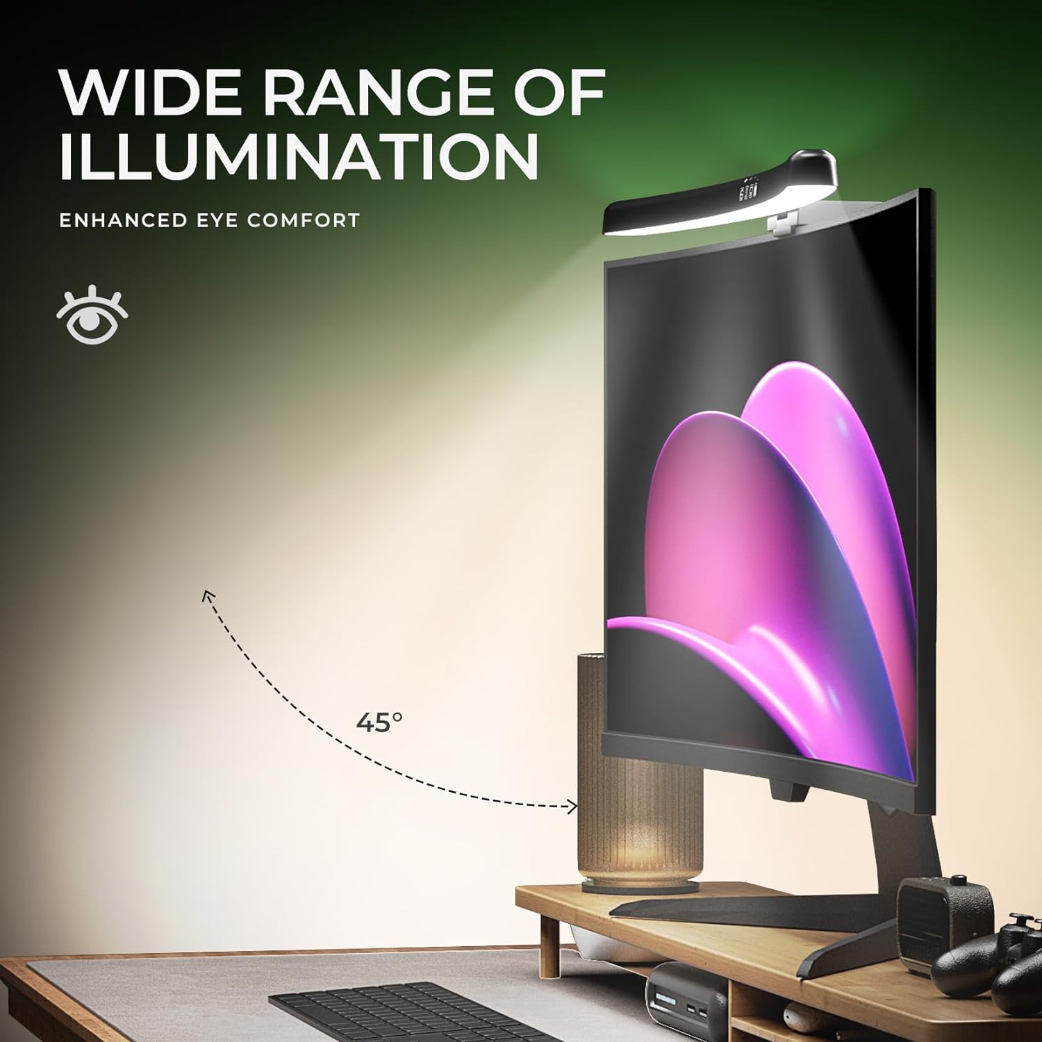 Curved Monitor Light Bar 3 Col - Home Bathroom Products recensie en prijs