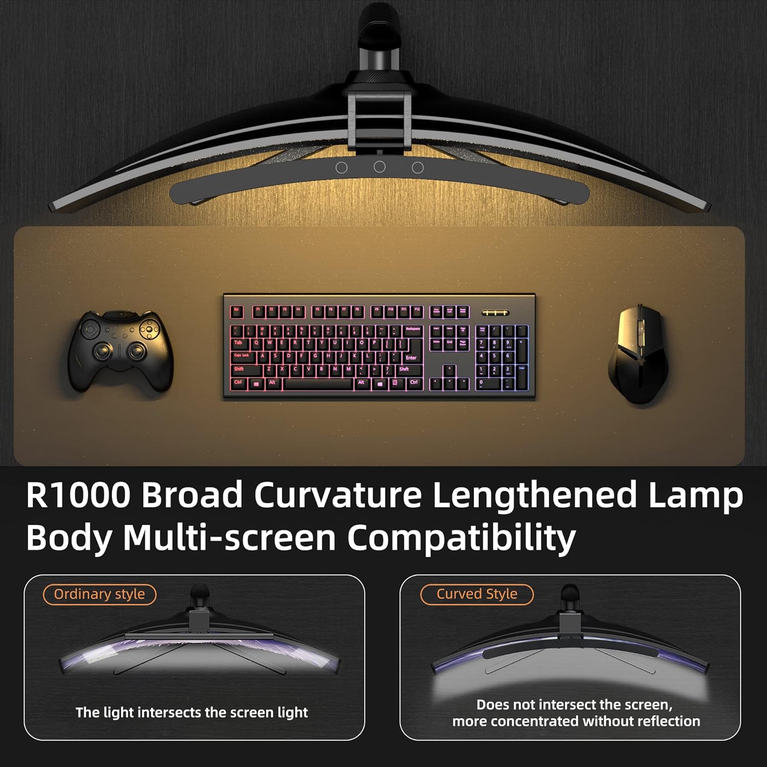 Curved Monitor Light Bar 3 Col - Home Bathroom Products recensie en prijs