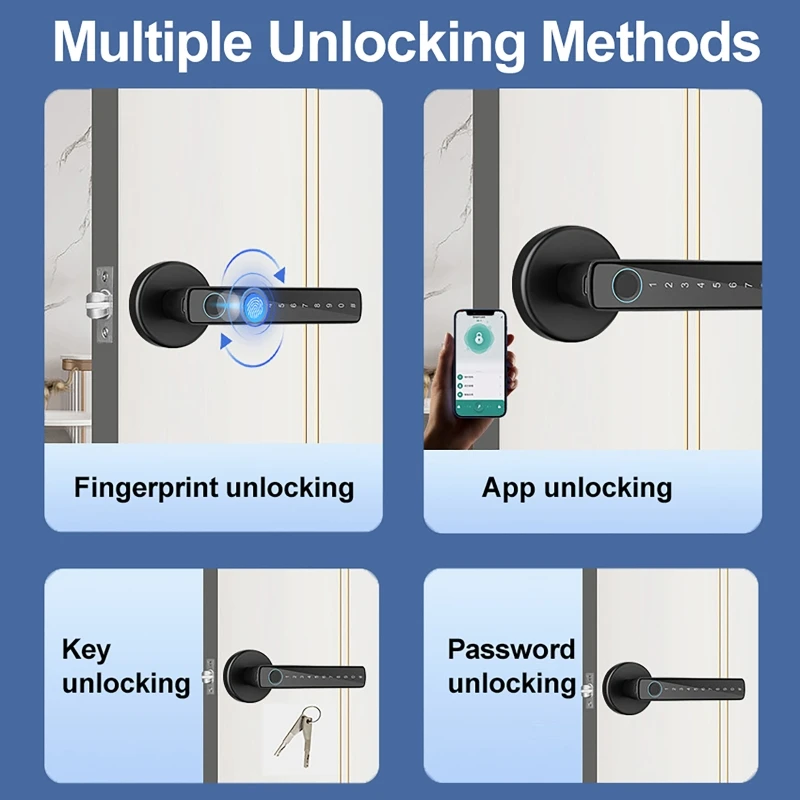 Smart Door Lock APP/Password/F - Home Bathroom Lock recensie en prijs