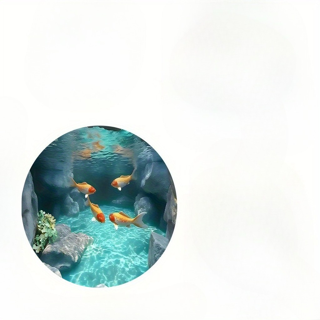 Koi Fish Pond Round Rug Fleece - Home Bathroom Scene recensie en prijs