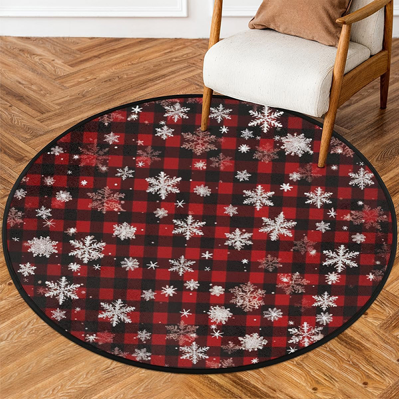 1pc Christmas round carpet: Sa - Home Bathroom Scene recensie en prijs