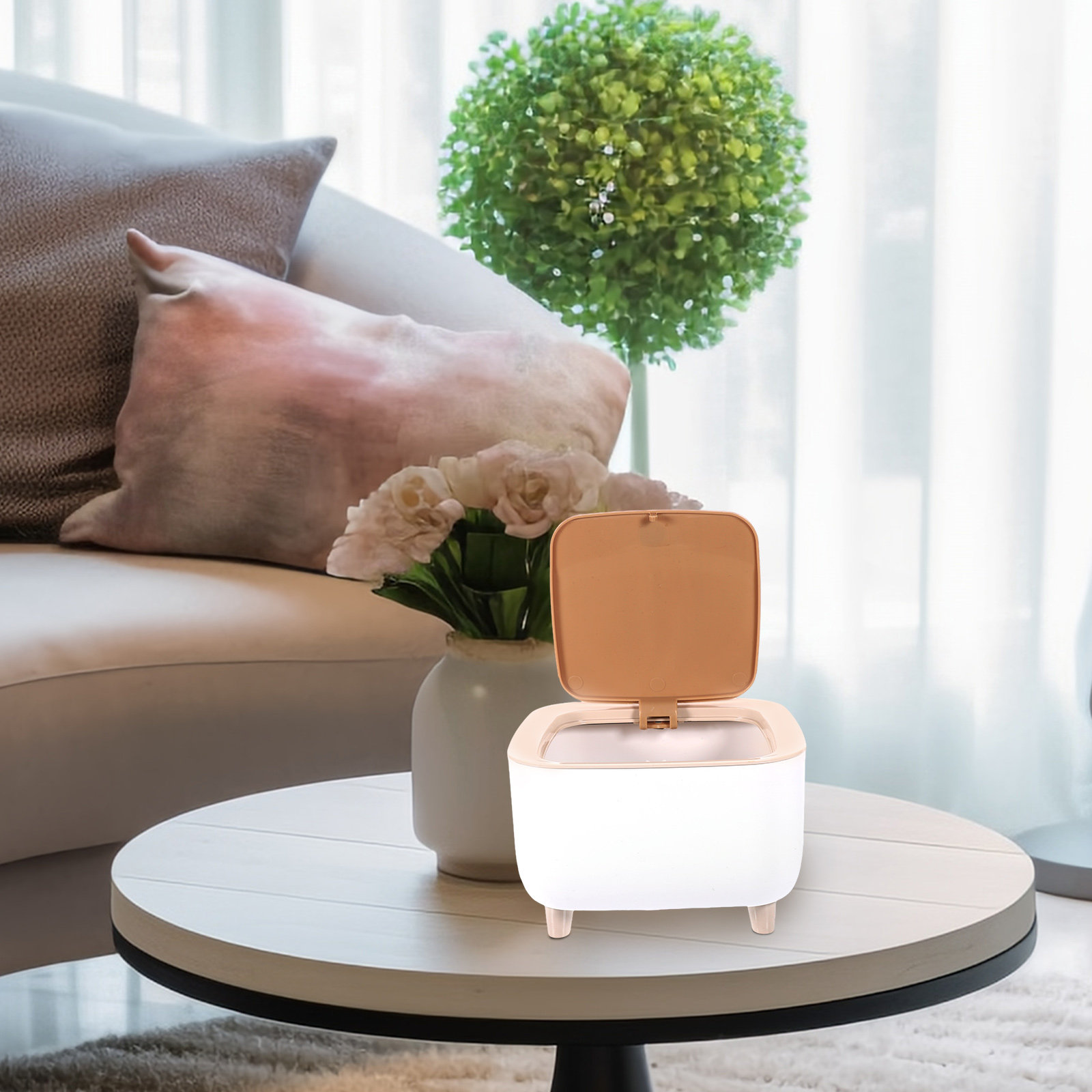 2L Small Desktop Trash Can for - Home Bathroom Design Simple recensie en prijs