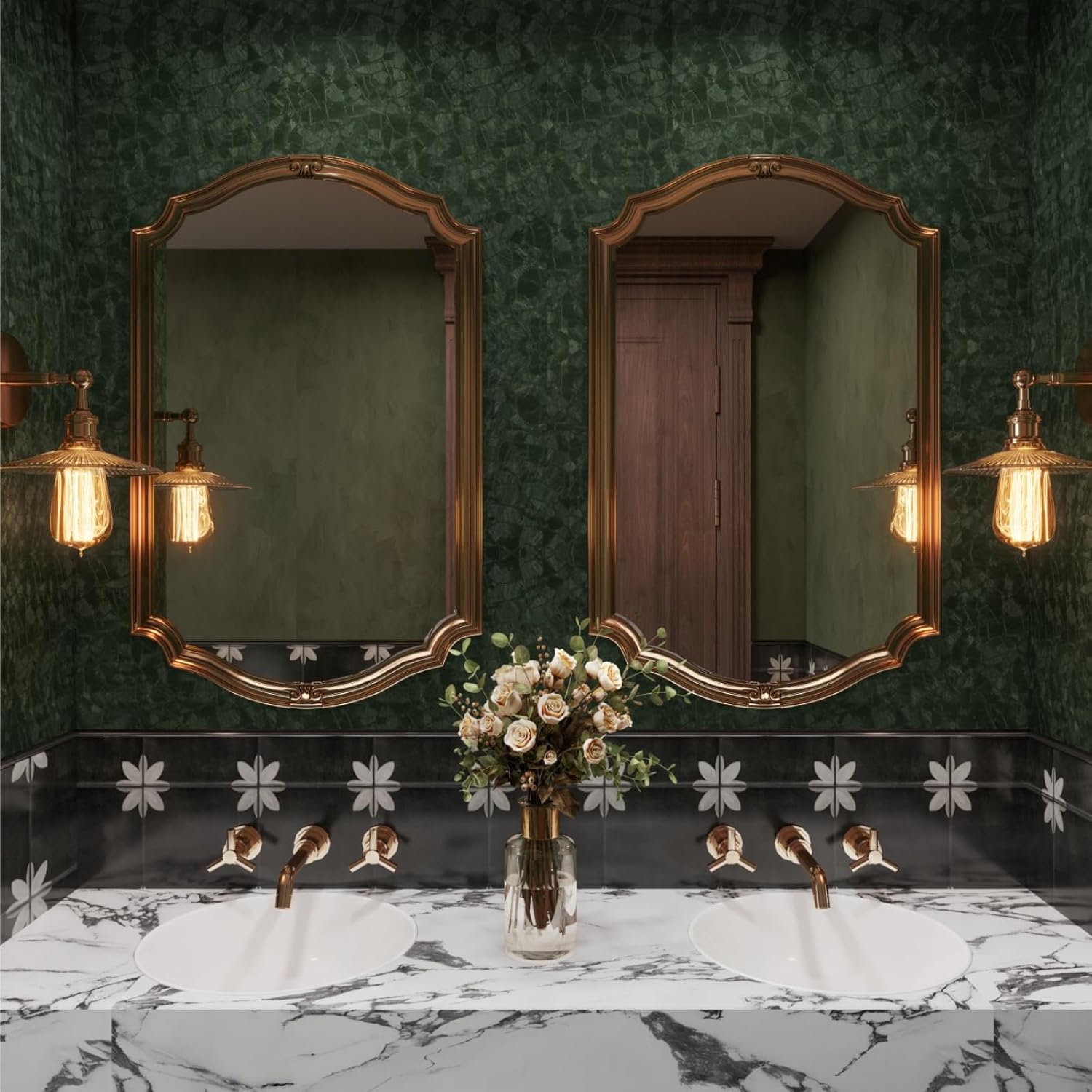 Dark Green Peel and Stick Wall - Home Bathroom Products recensie en prijs
