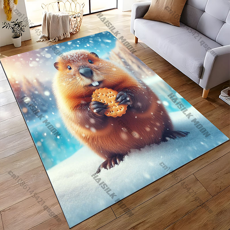 Winter scene animal snow backg - Home Bathroom Scene recensie en prijs