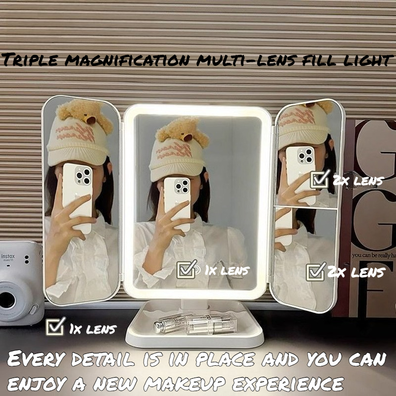 Dual Door 3-Fold Makeup Mirror - Home Goods Bathroom Mirrors recensie en prijs