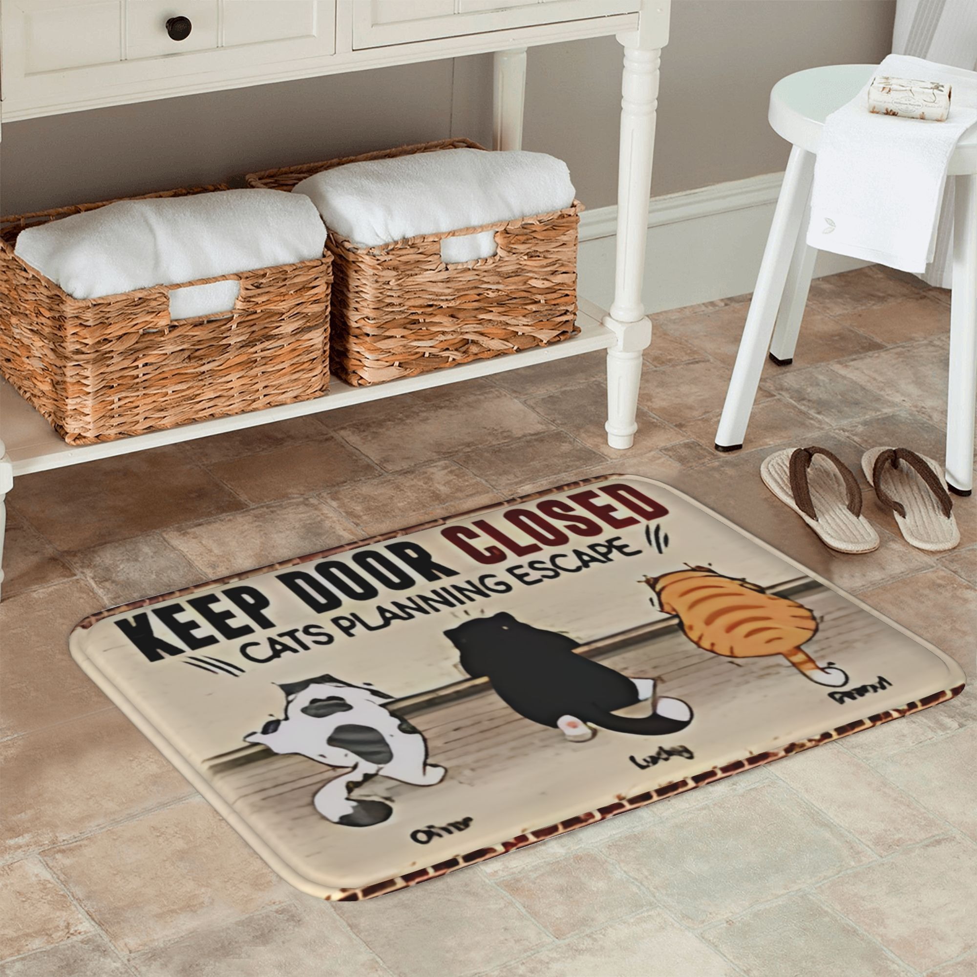 1PC Cat Escape Plan Pattern Ki - Home Bathroom Plan recensie en prijs