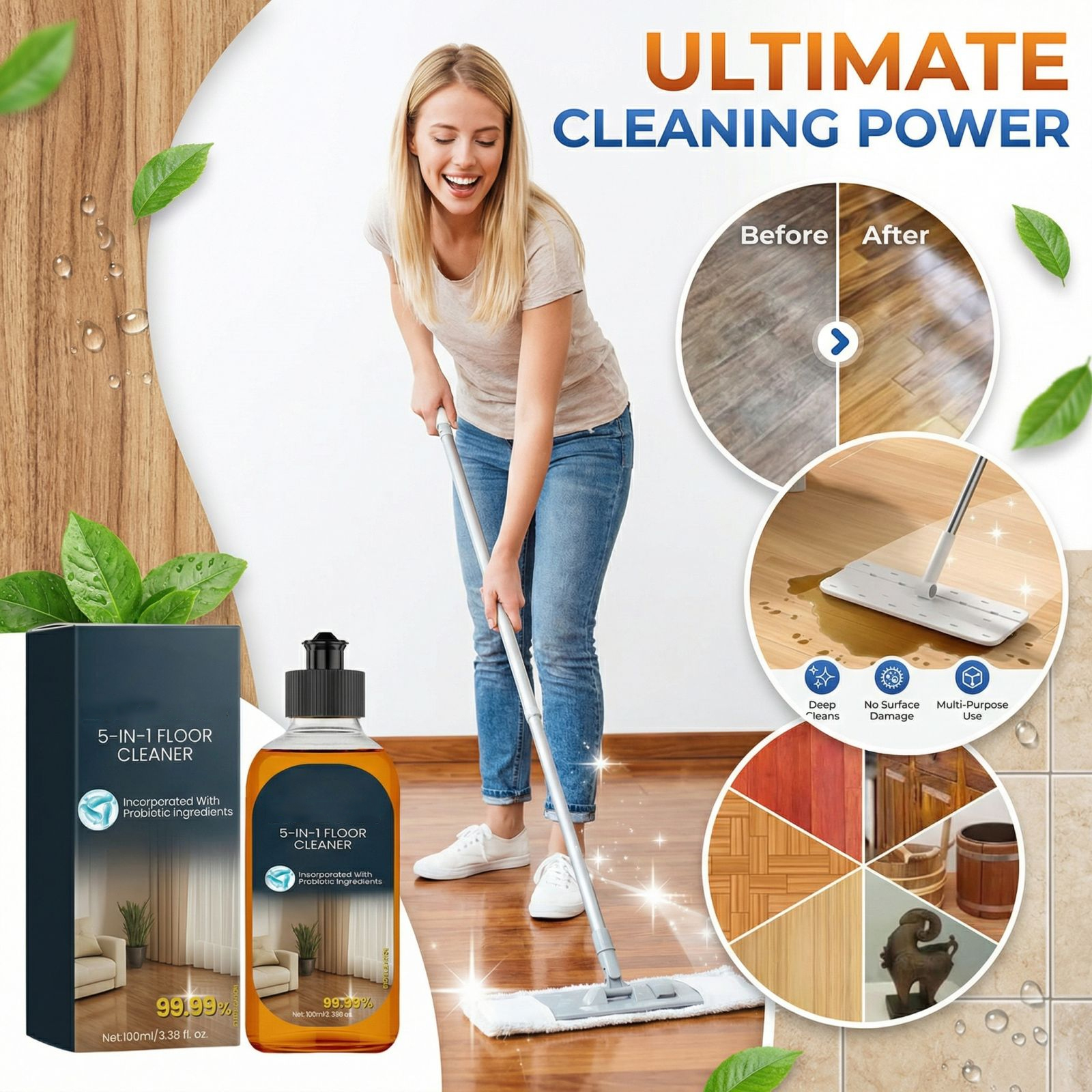 100ml Efficient Cleaning Agent - Home Bathroom Cleaning recensie en prijs