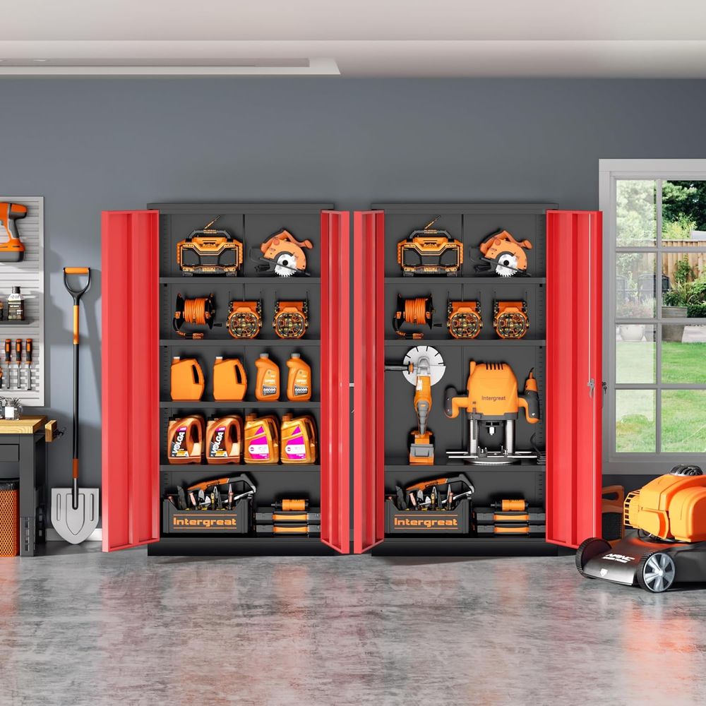 72 Tall Metal Storage Cabinet  - Home Bathroom Lock recensie en prijs