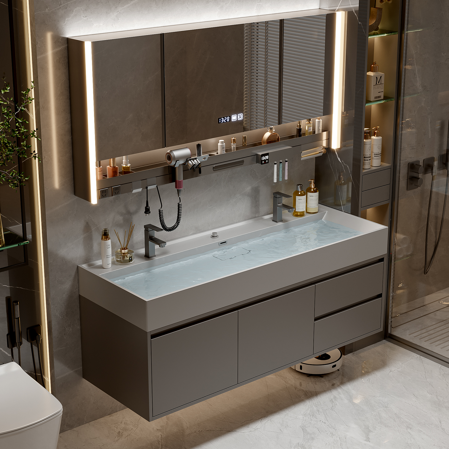 Drawers Paper Bathroom Cabinet - Home Bathroom Partition Wall recensie en prijs