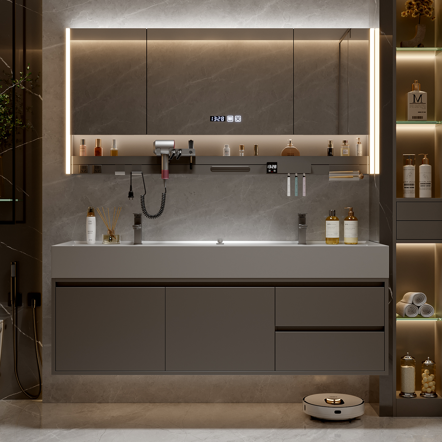 Drawers Paper Bathroom Cabinet - Home Bathroom Partition Wall recensie en prijs