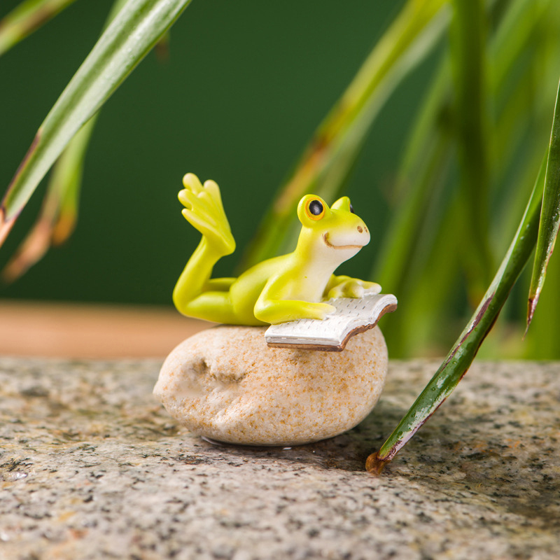 Resin Funny Frog Figurines For - Jet Home Bathroom recensie en prijs