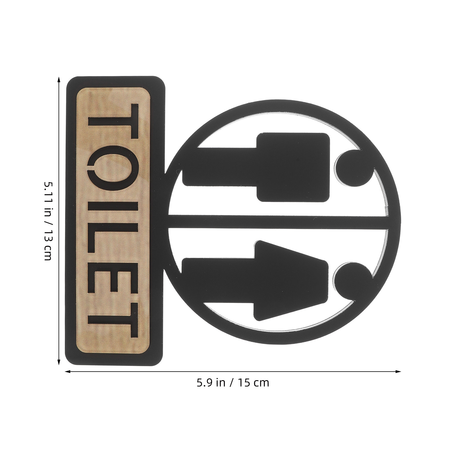 Modern Acrylic Bathroom Signs  - Home Bathroom Door Signs recensie en prijs