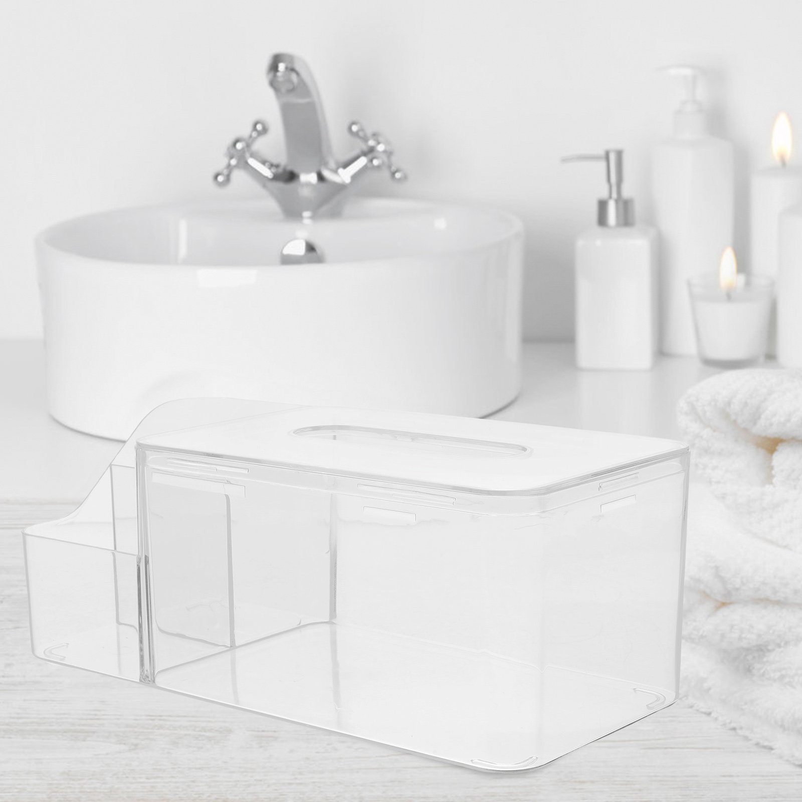 Desktop Tissue Box Holder Cove - Home Bathroom Towel Dispenser recensie en prijs