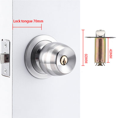 Stainless Steel Golden Round B - Home Bathroom Lock recensie en prijs