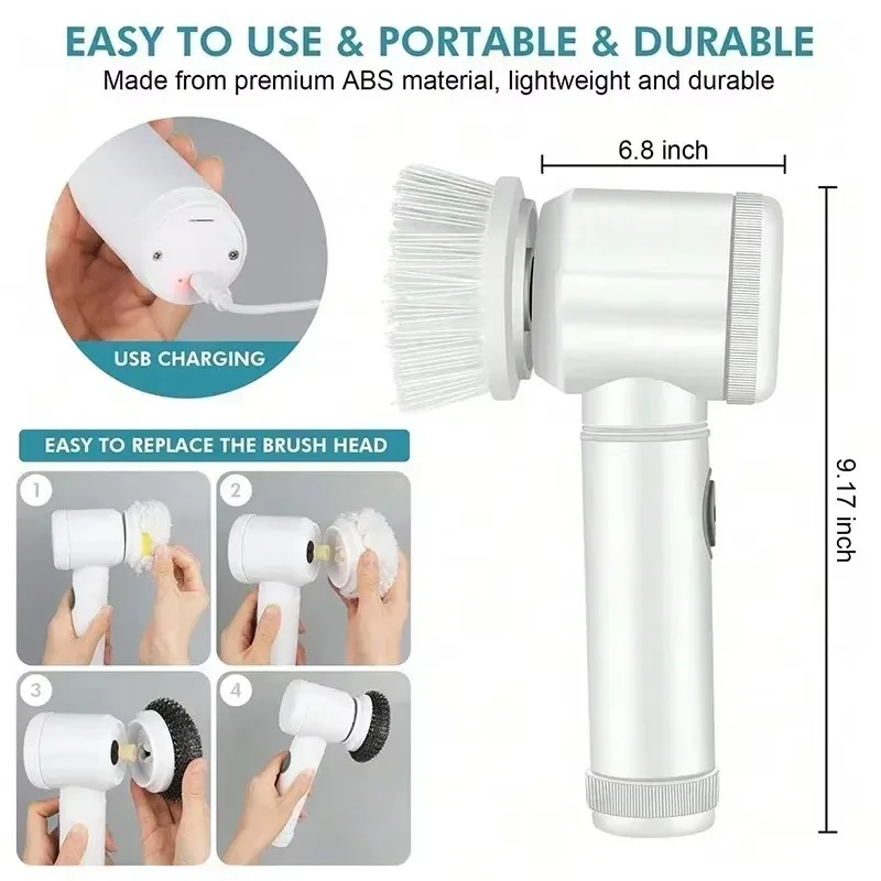 New Cordless Spin Scrubber Ele - Home Bathroom Renovation recensie en prijs