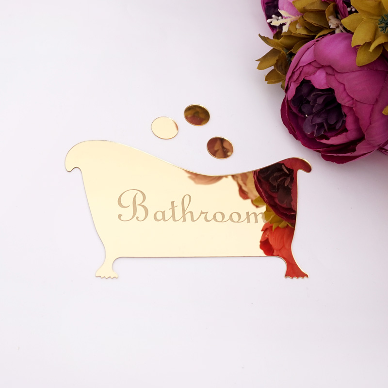 Bathroom Entrance Sign Acrylic - Home Bathroom Door Signs recensie en prijs