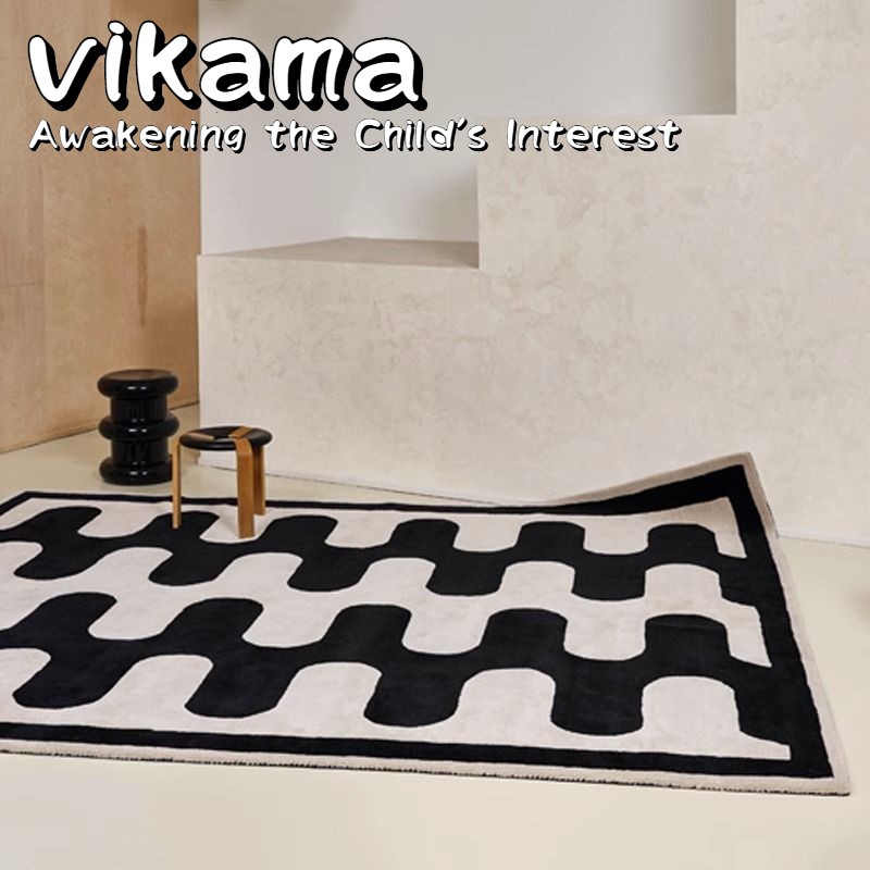 VIKAMA Simple Lines Plush Faux - Home Bathroom Design Simple recensie en prijs