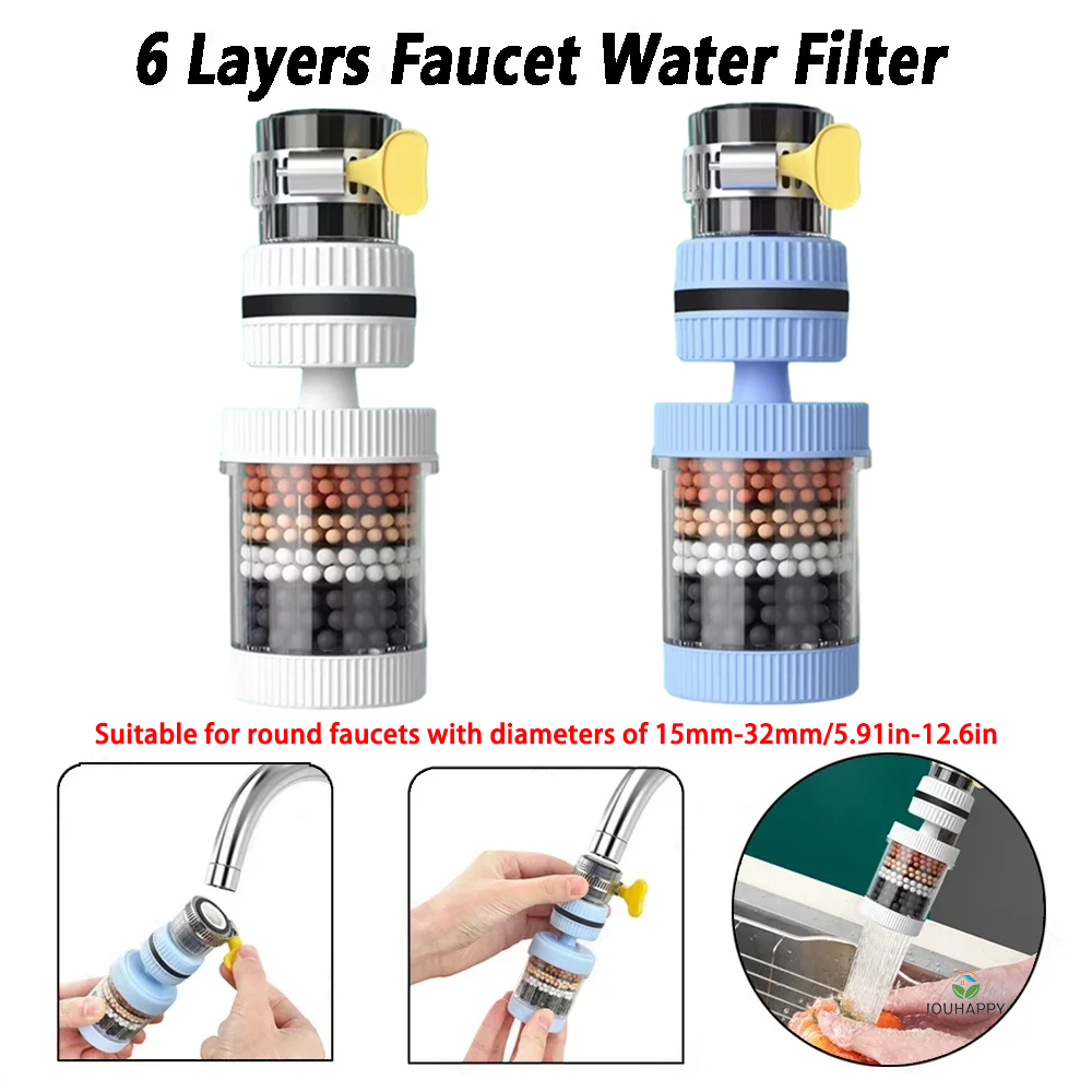 6 Layers Faucet Water Filter U - Home Bathroom recensie en prijs