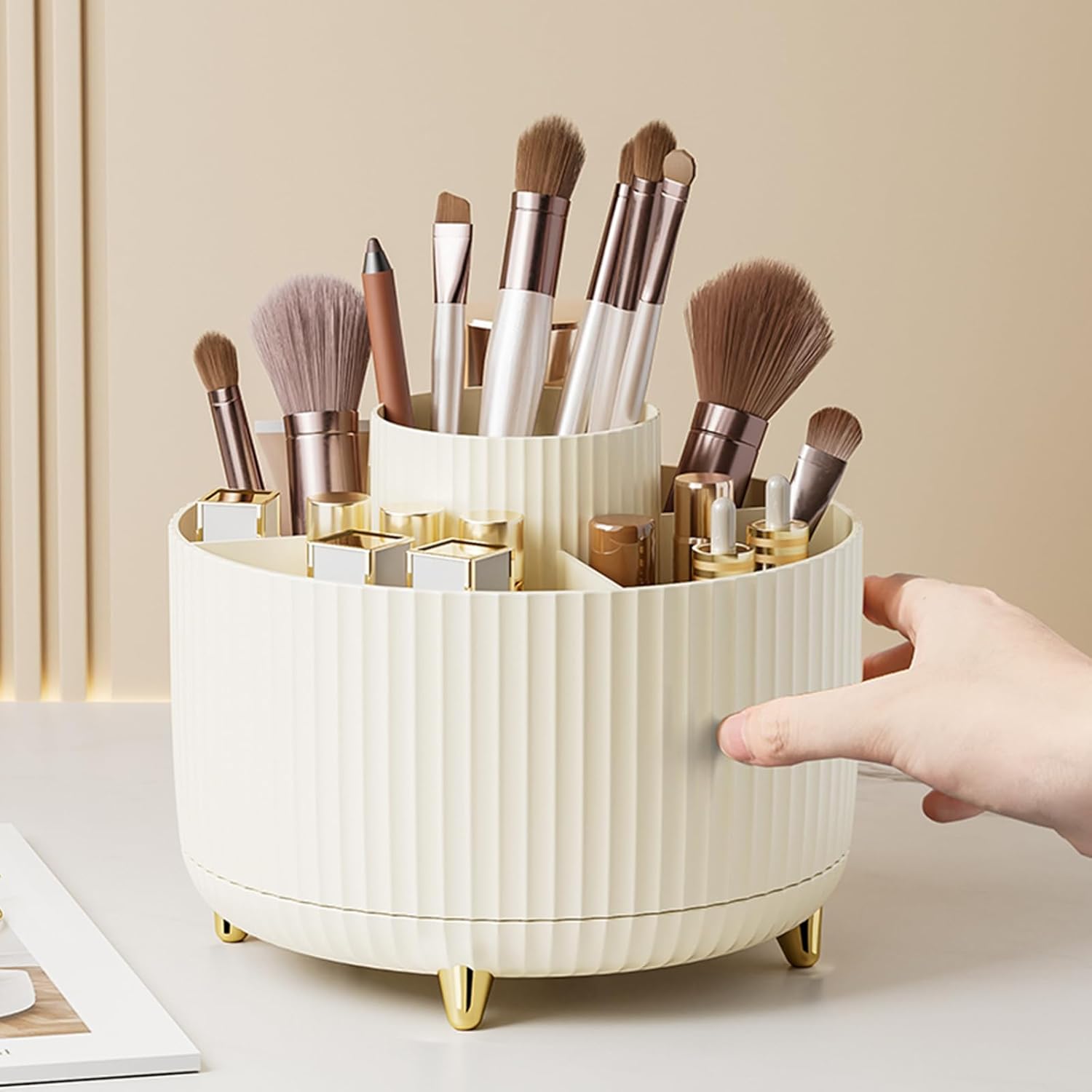 360° Rotating Makeup Cosmetic  - Home Goods Bathroom Storage recensie en prijs